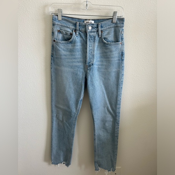 Agolde Denim - Agolde Riley High Rise Crop Jeans